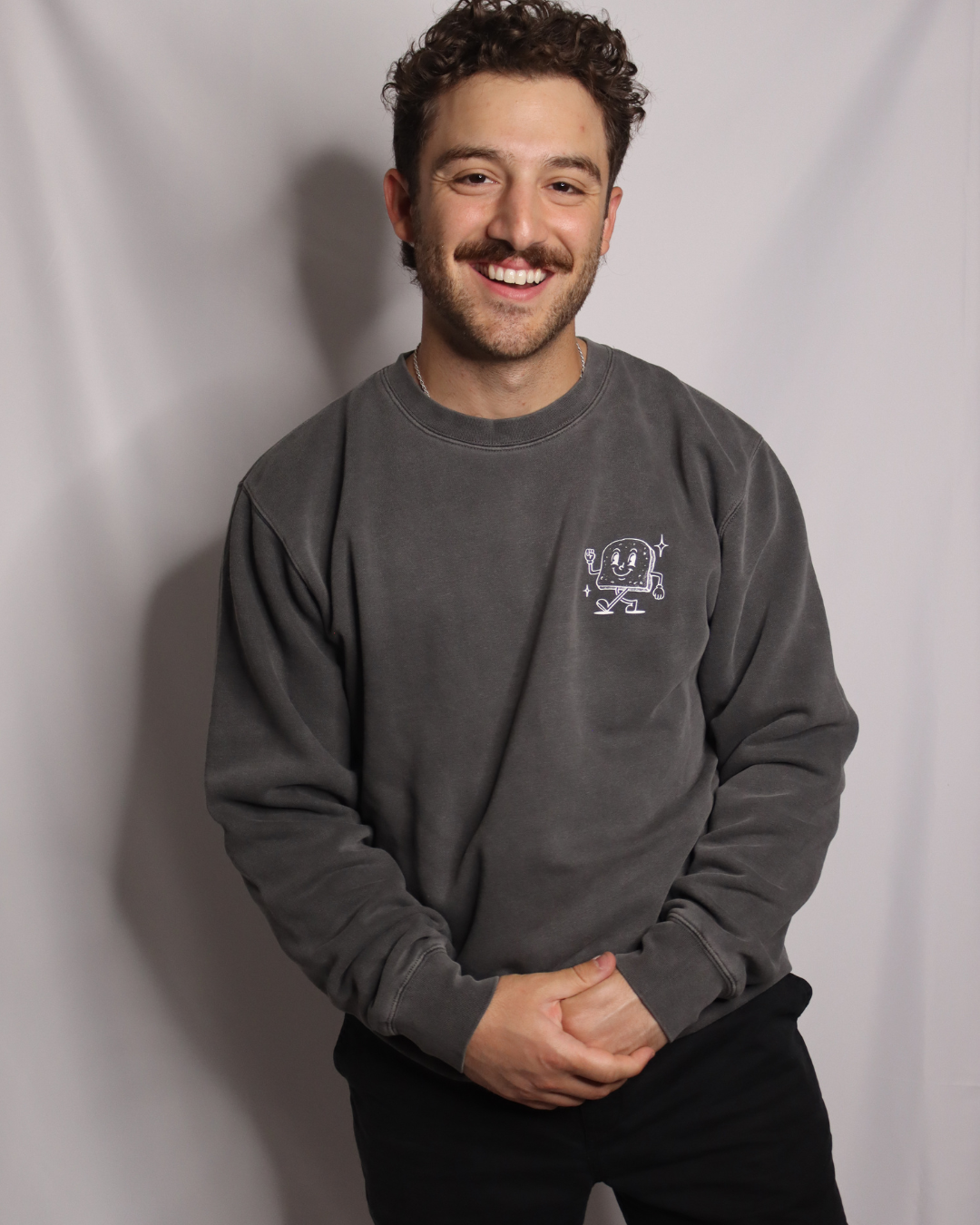 SALE | make gluten free bread bigger - crewneck (pigment black)