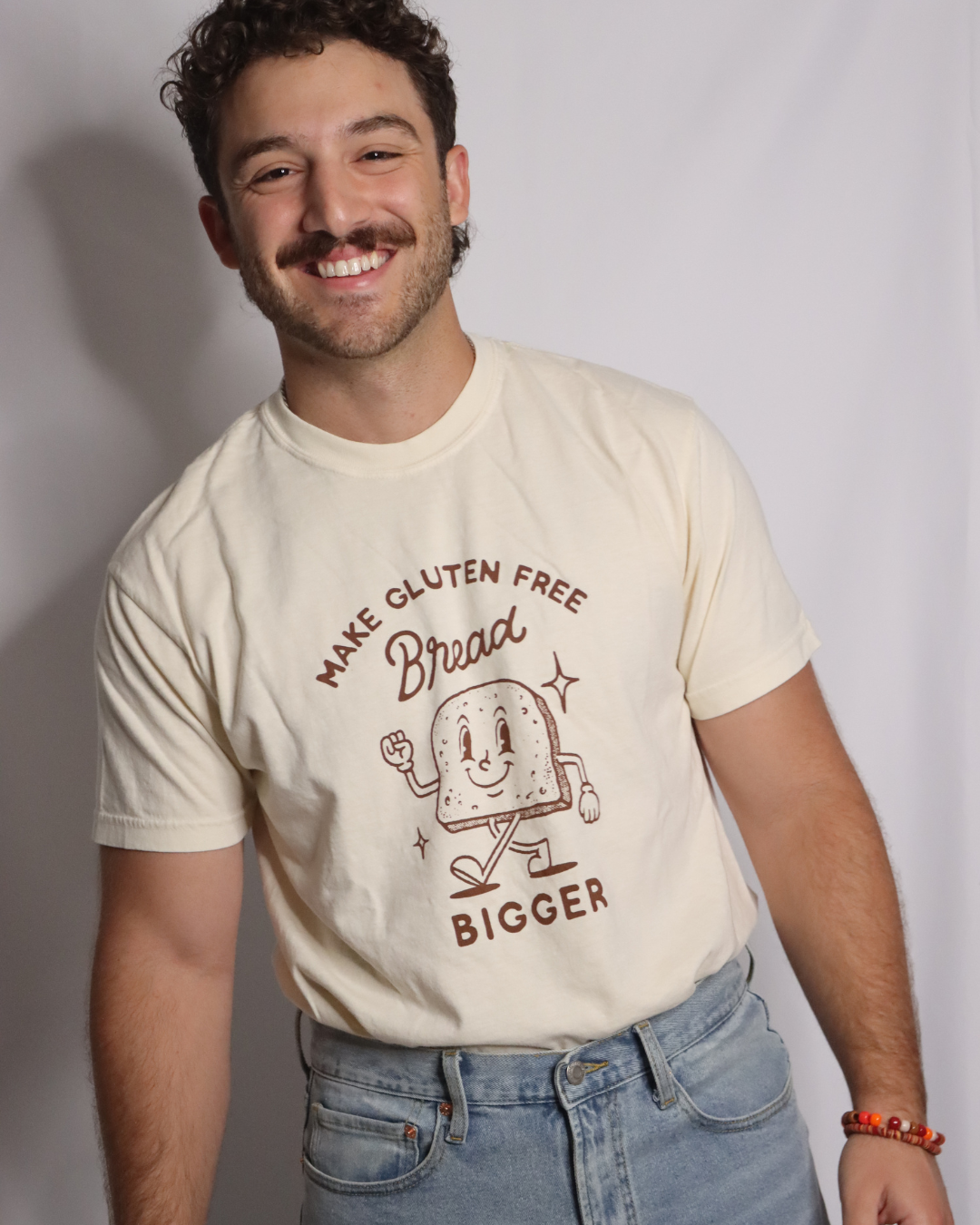 SALE | "make gluten free bread bigger" - short sleeve t-shirt (ivory)