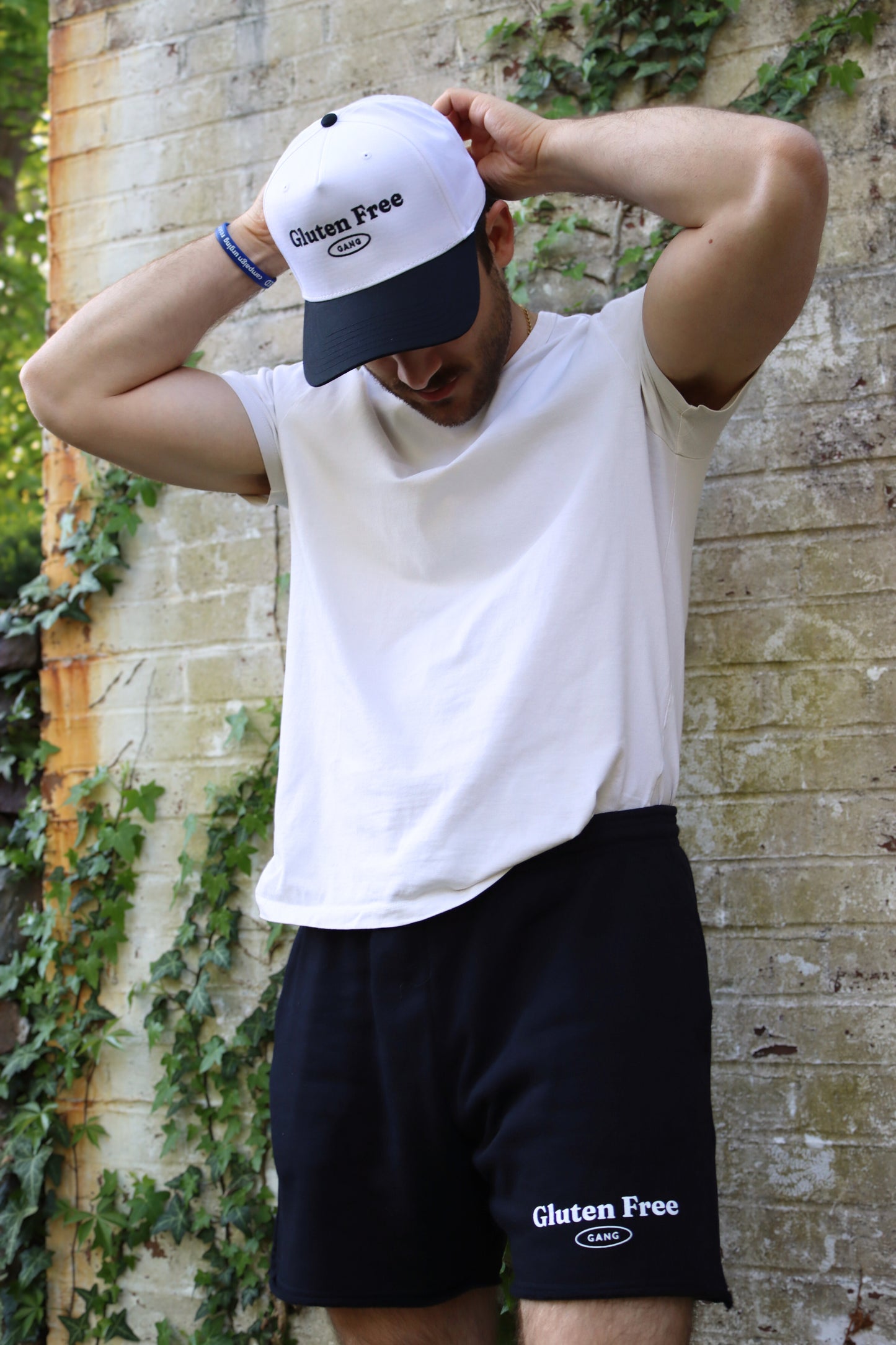 "gluten free gang" shorts - black