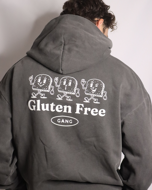 gluten free gang hoodie (new) - pigment black