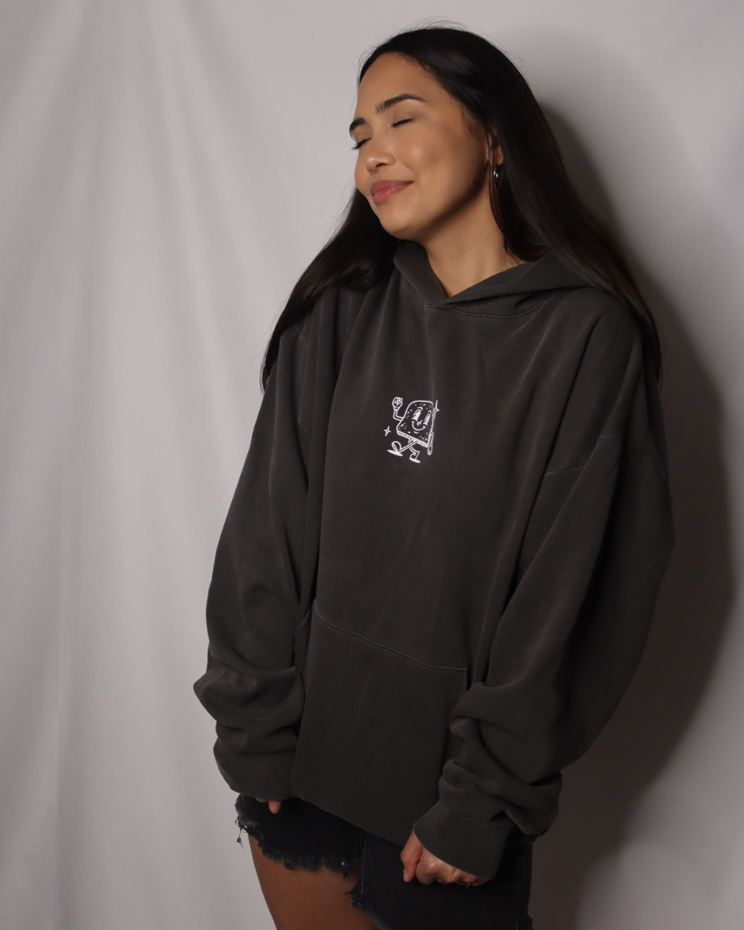 gluten free gang hoodie (new) - pigment black