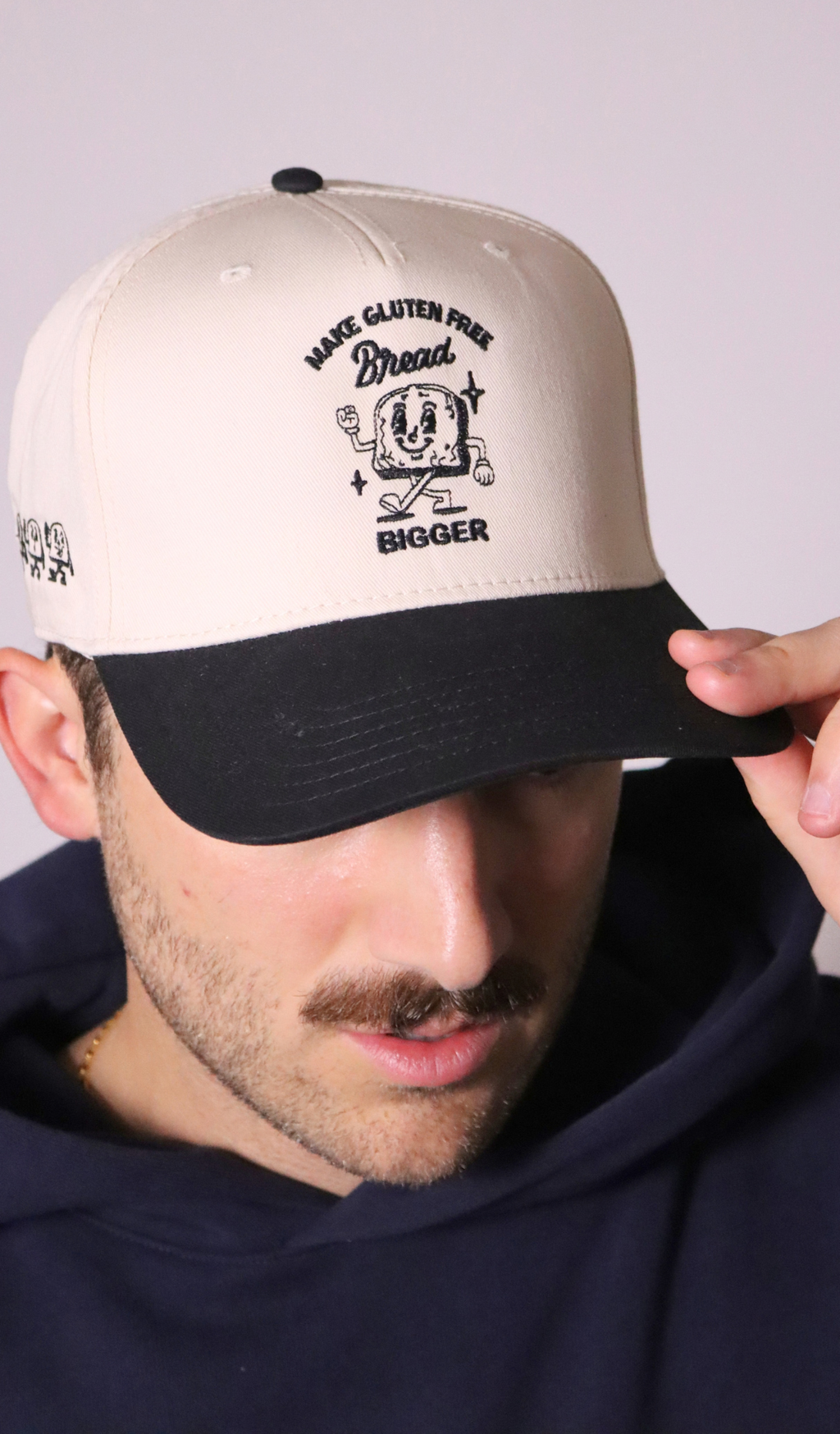 PRE-ORDER | "make gluten free bread bigger" snapback hat - black/natural