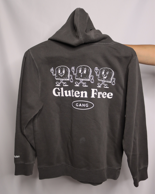 SALE | YOUTH "gluten free gang" - hoodie (pigment black)