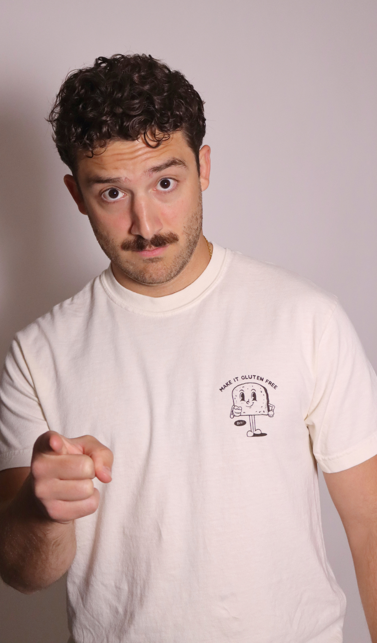 PRE-ORDER | "make it gluten free, do it" tee - ivory/brown