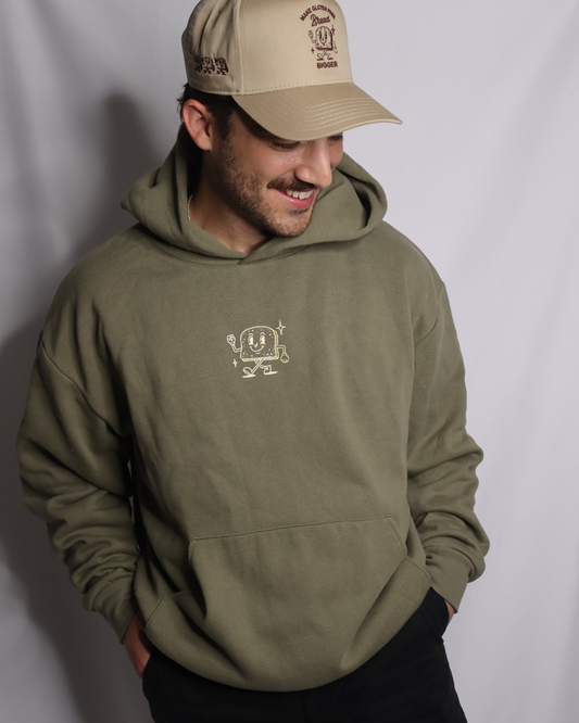 gluten free gang hoodie (new) - olive