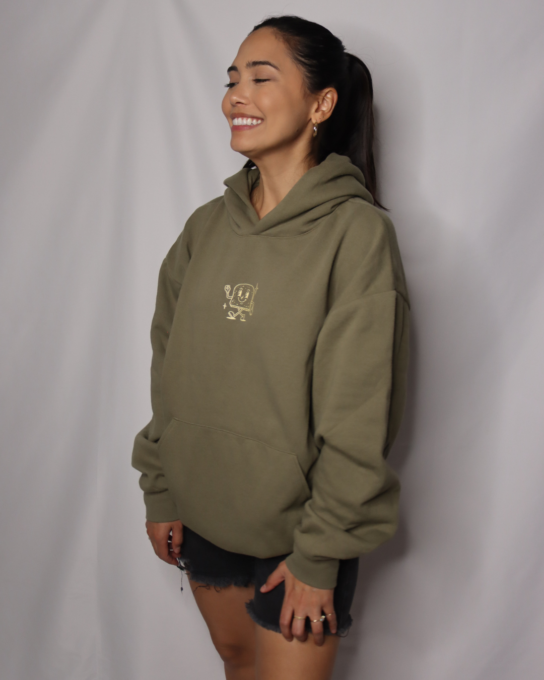 gluten free gang hoodie (new) - olive