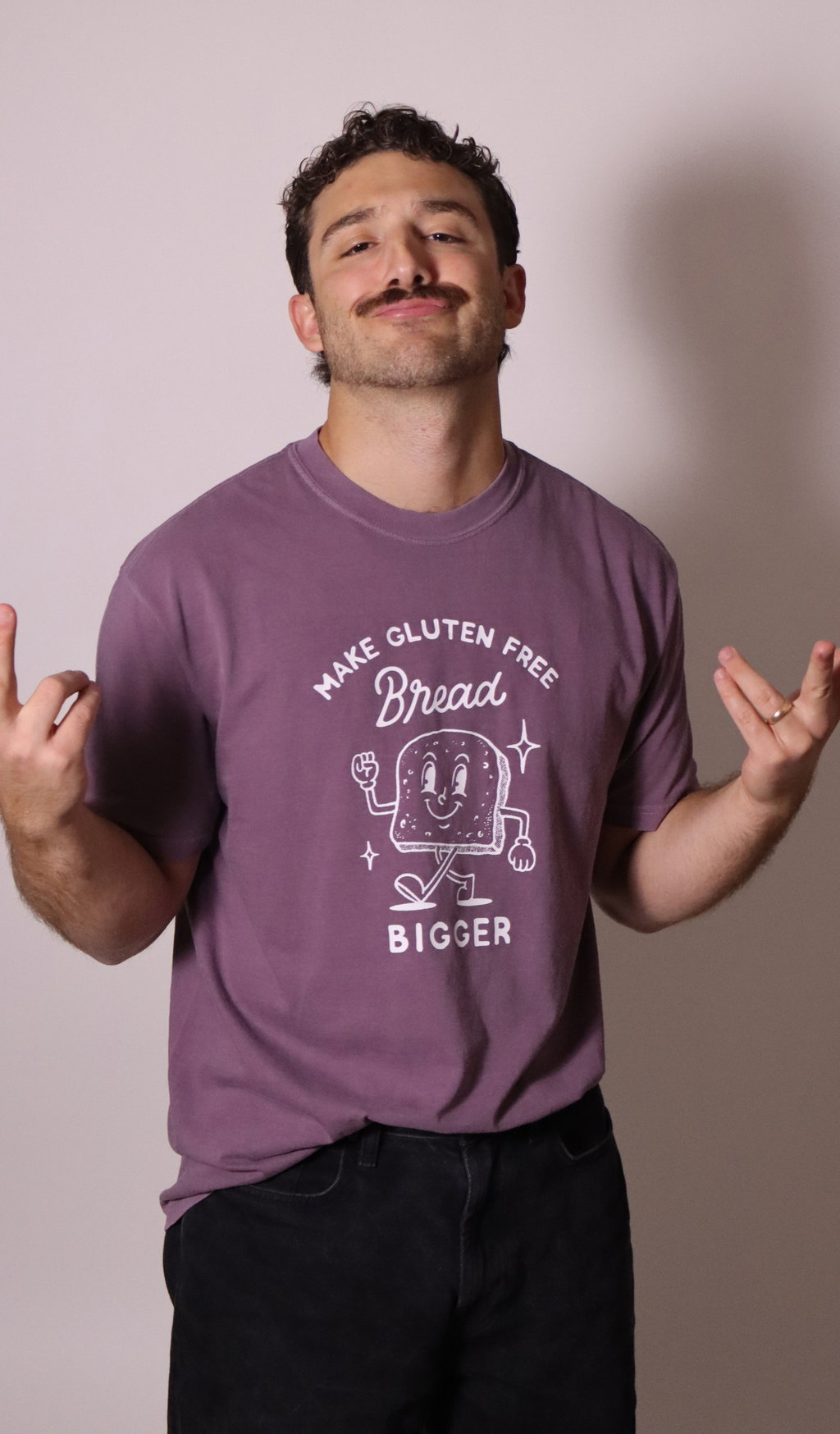 PRE-ORDER | "make gluten free bread bigger" tee - dusk