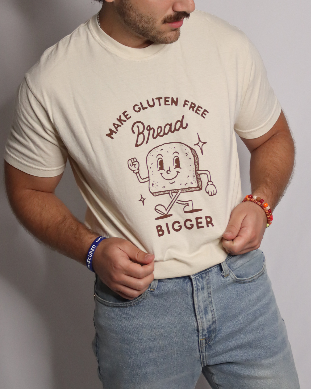 make gluten free bread bigger tee (new) - ivory