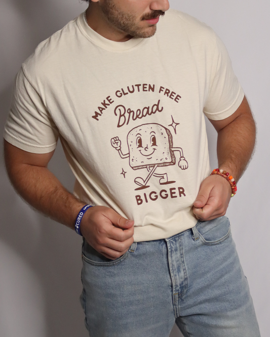 SALE | "make gluten free bread bigger" - short sleeve t-shirt (ivory)