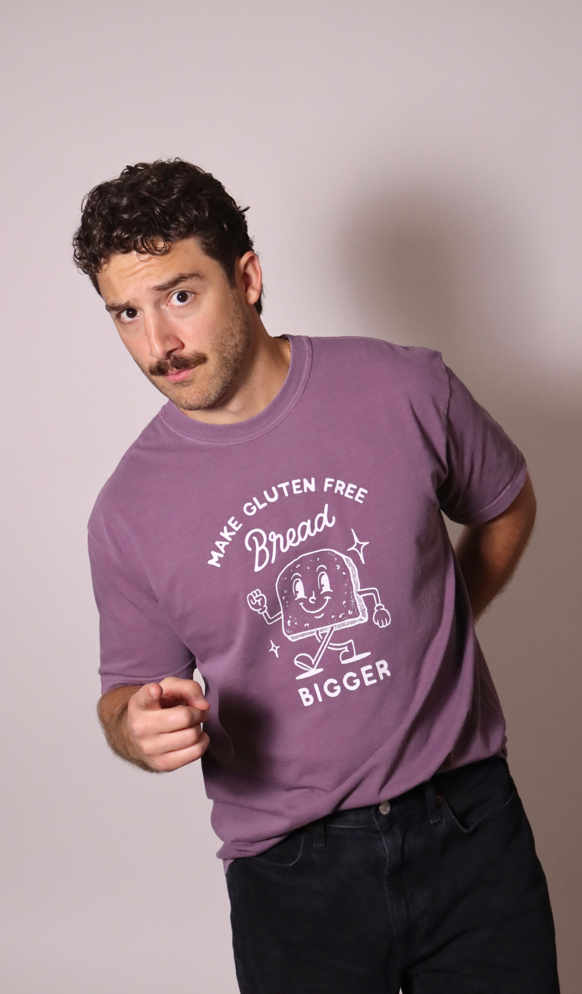 PRE-ORDER | "make gluten free bread bigger" tee - dusk