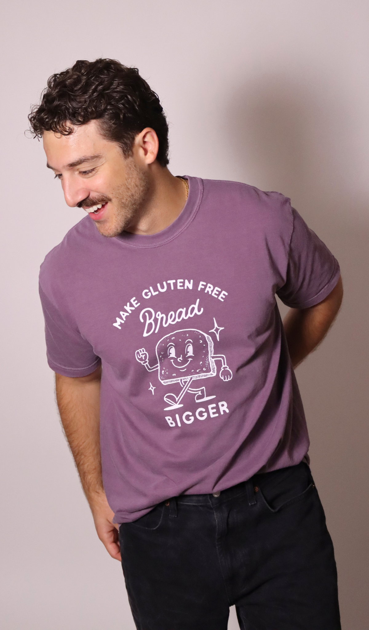 PRE-ORDER | "make gluten free bread bigger" tee - dusk