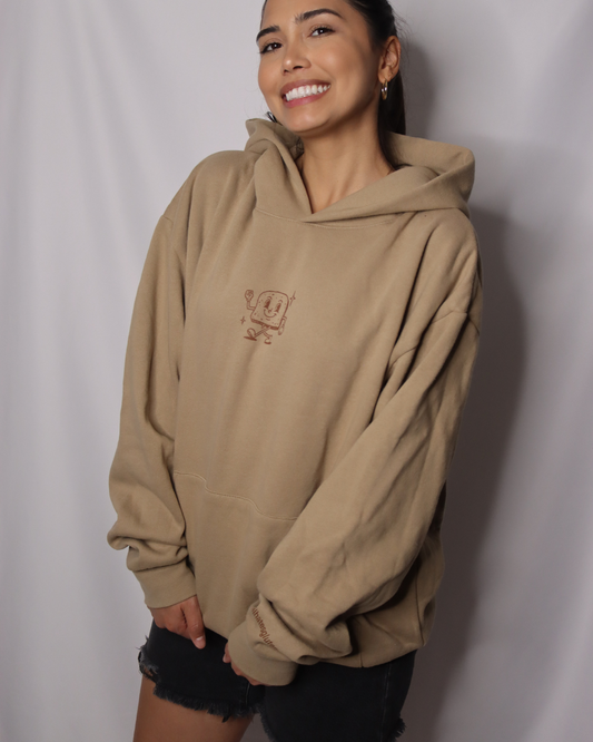 SALE | "gluten free gang" - hoodie (sandstone)