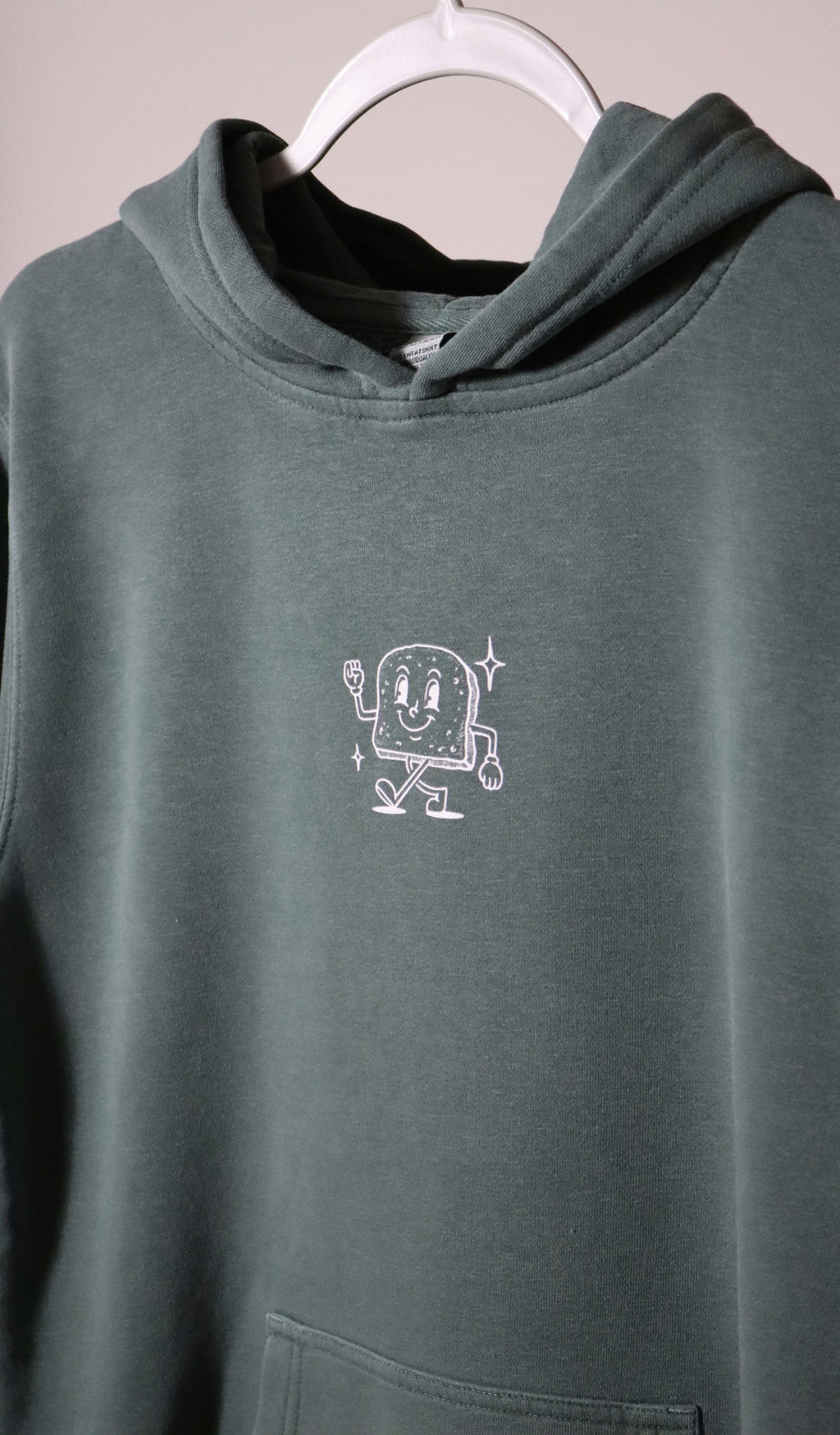 PRE-ORDER | YOUTH "gluten free gang" hoodie - pigment alpine green