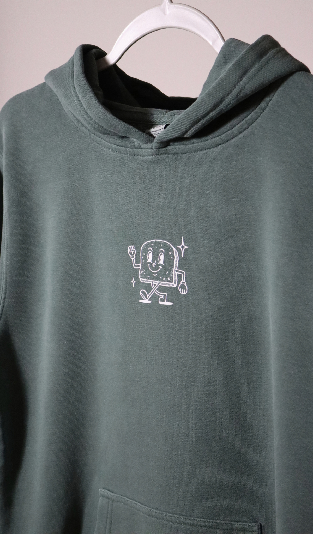 PRE-ORDER | YOUTH "gluten free gang" hoodie - pigment alpine green