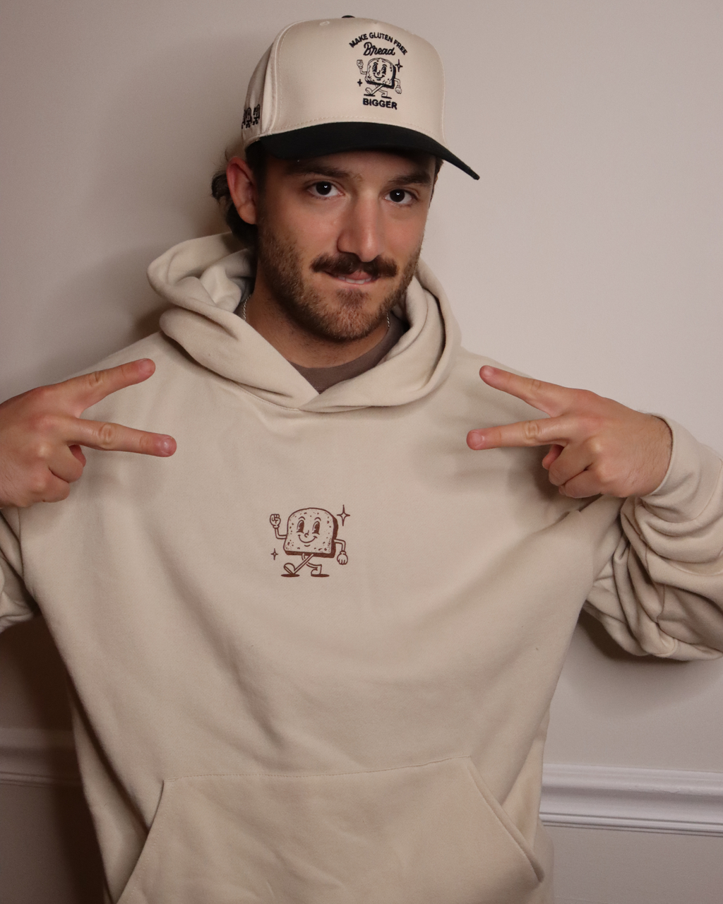 SALE | "gluten free gang" hoodie - ivory
