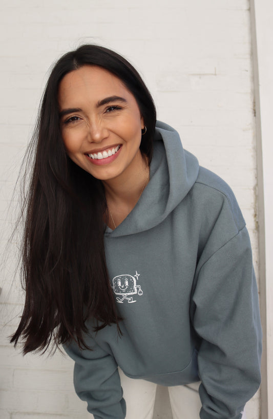 "gluten free gang" hoodie - blue magic