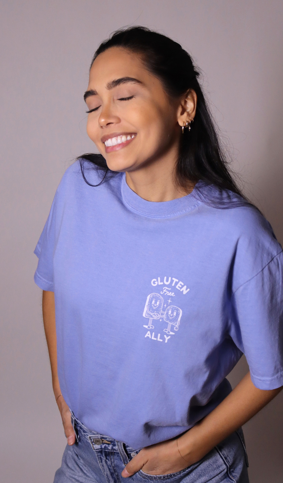 PRE-ORDER | "GF Ally" tee - washed denim