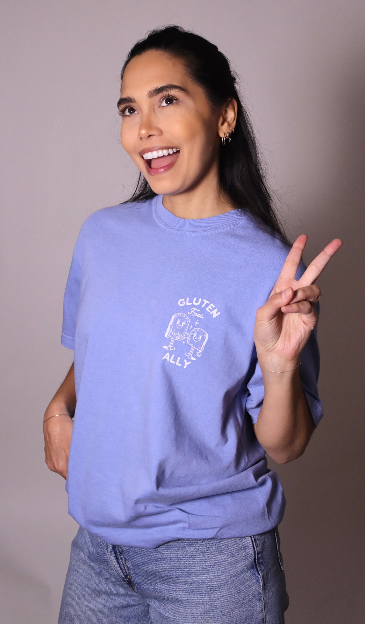 PRE-ORDER | "GF Ally" tee - washed denim