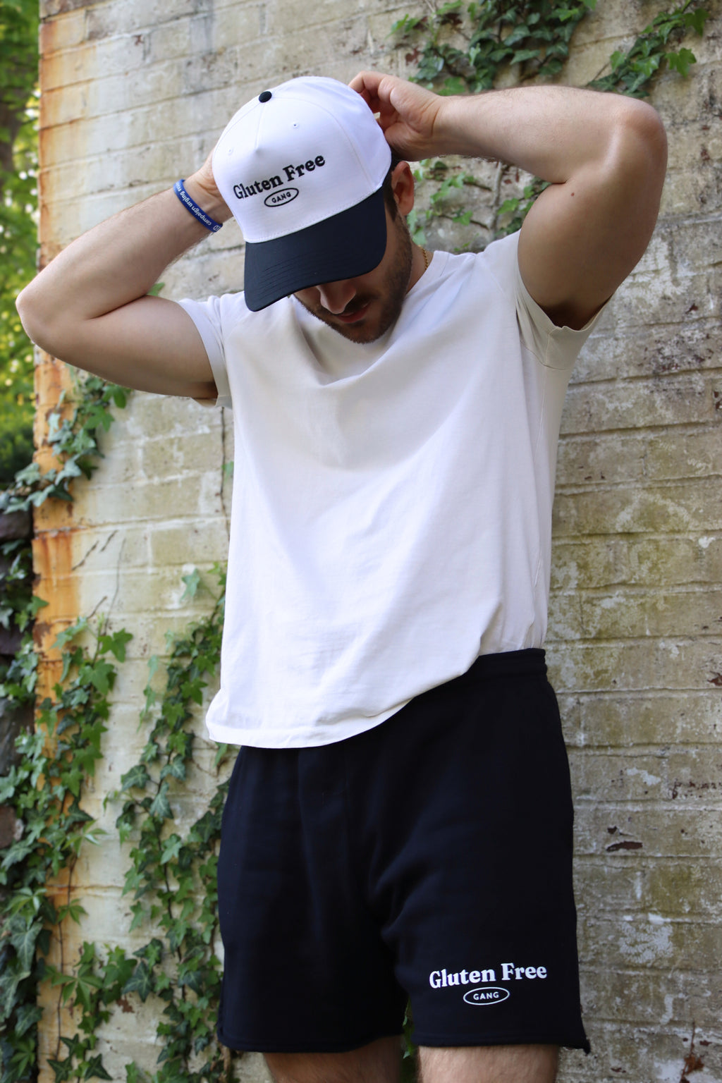 SALE | "gluten free gang" shorts - black