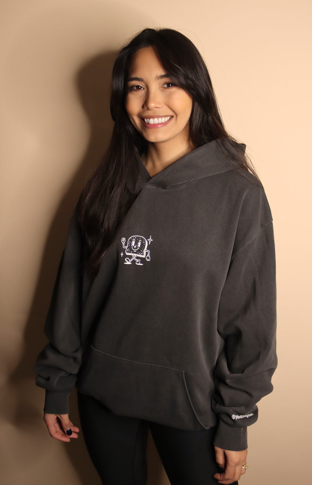 SALE | "gluten free gang" hoodie - pigment black
