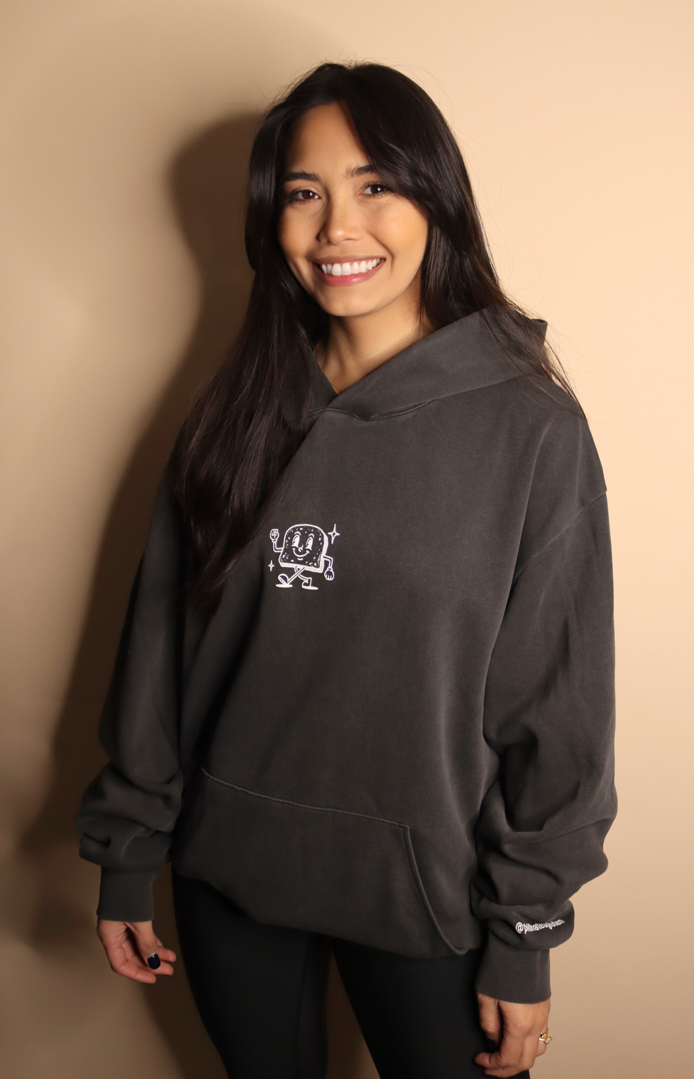 "gluten free gang" hoodie - pigment black