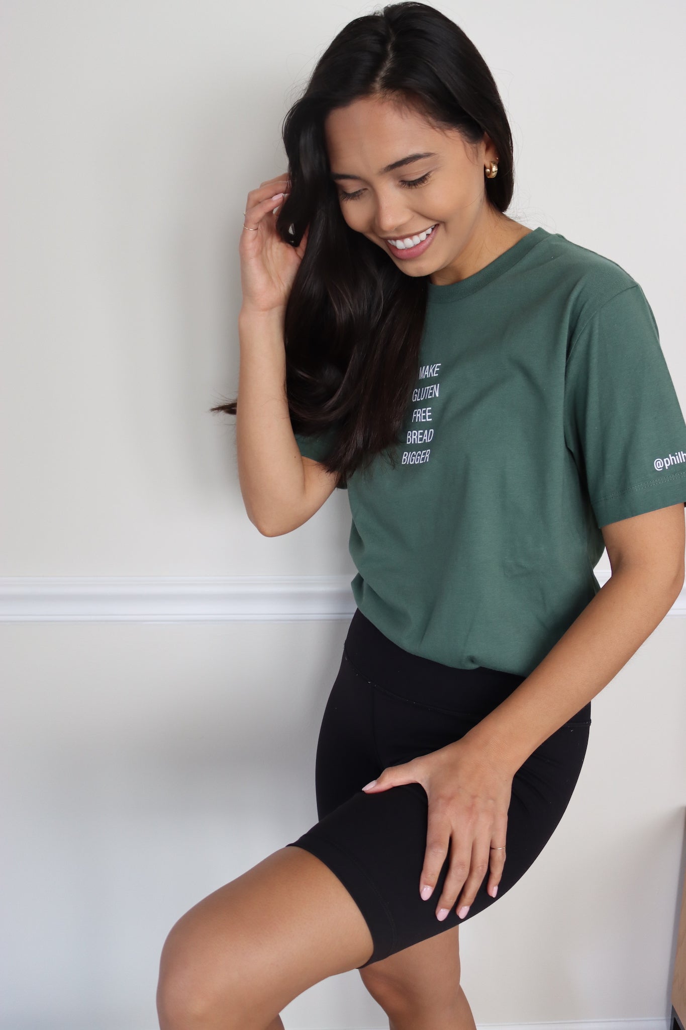 SALE | "make gluten free bread bigger" tee - alpine green