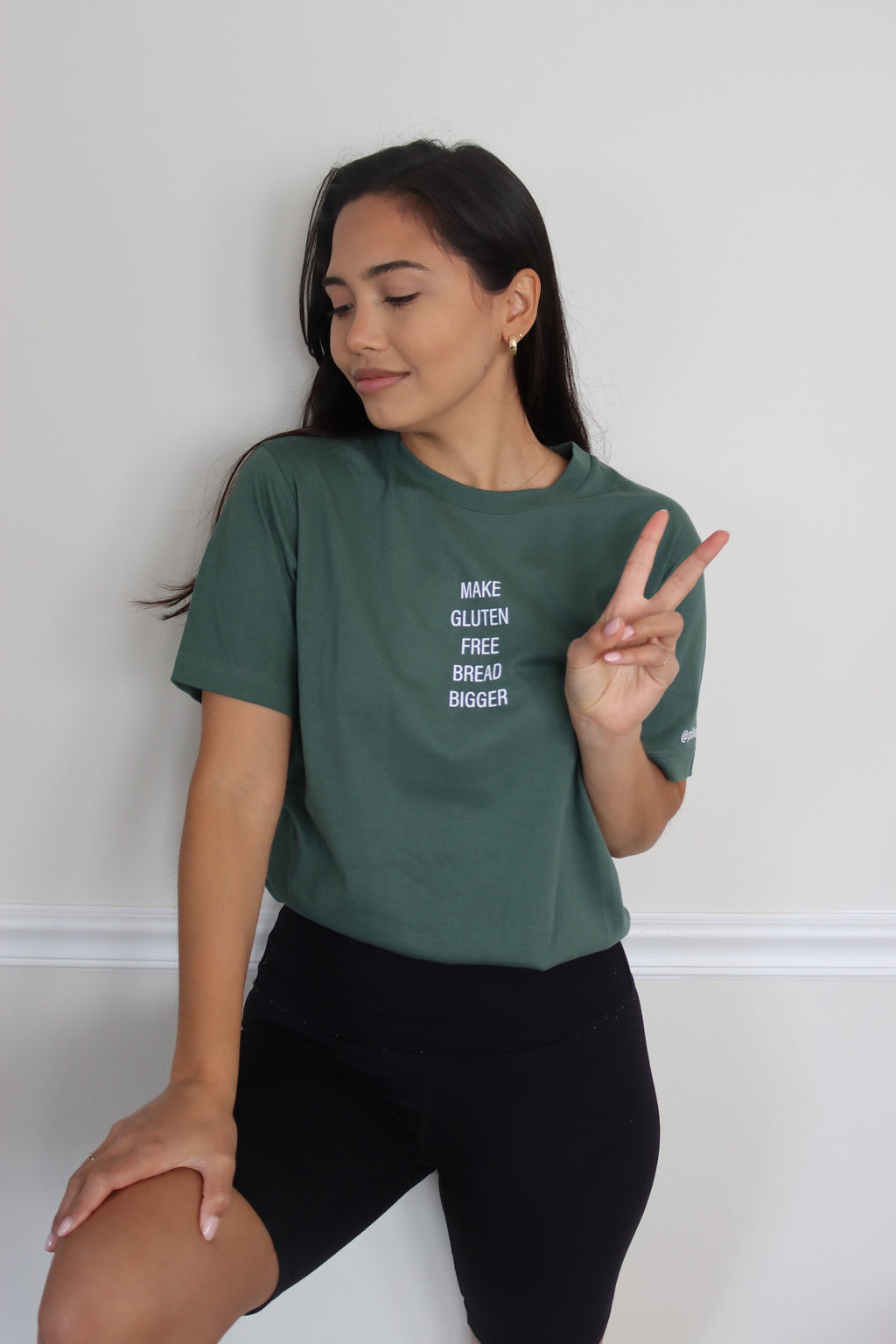 SALE | "make gluten free bread bigger" tee - alpine green